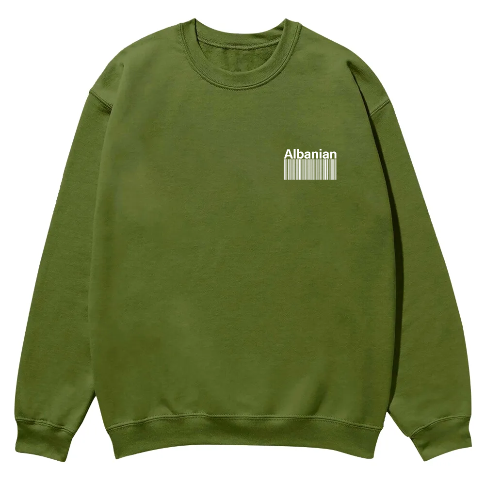 Albanian Unisex Fit  Casual Crewneck Sweatshirt wearishow