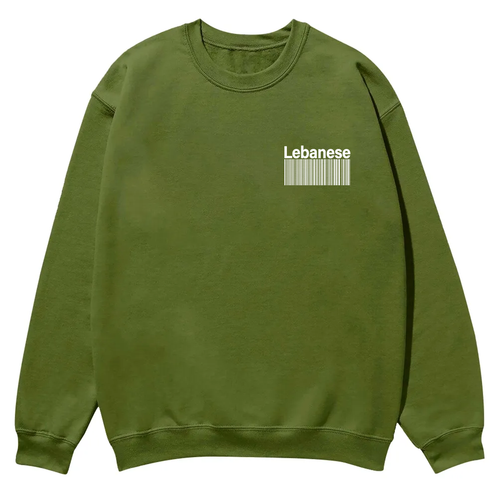Lebanese Unisex Fit  Casual Crewneck Sweatshirt wearishow