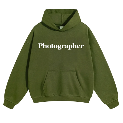 Photographer Unisex Solid Color Hoodie wearishow