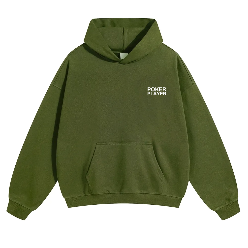 Poker Player Unisex Solid Color Hoodie wearishow