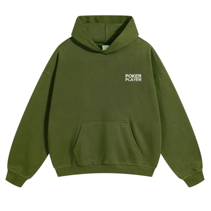 Poker Player Unisex Solid Color Hoodie wearishow