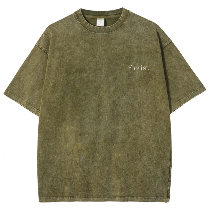 Florist Unisex Fit Washed T-Shirt