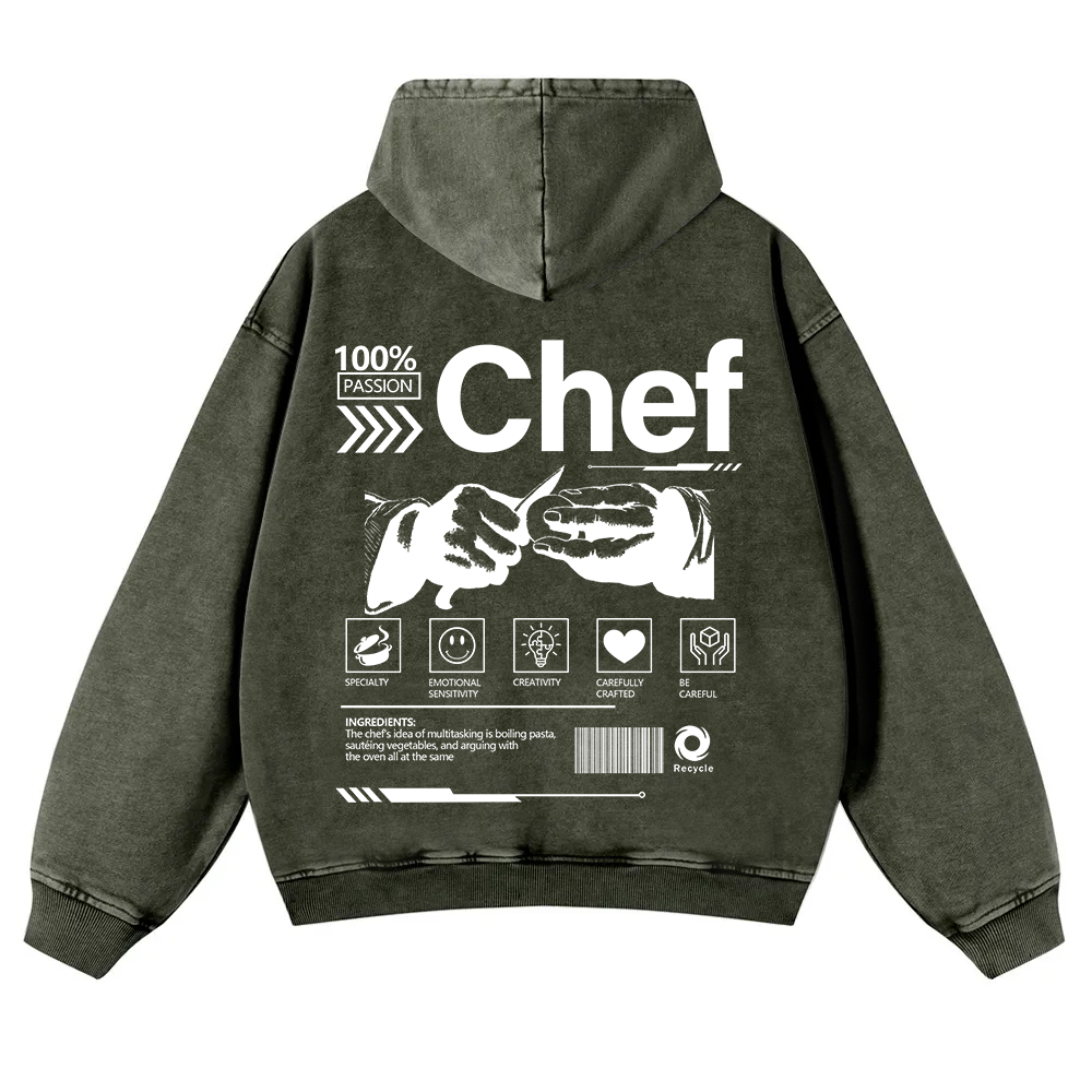 Chef Washed Hoodie wearishow