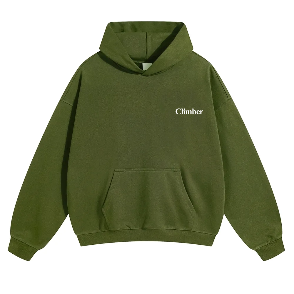 Climber Unisex Solid Color Hoodie wearishow