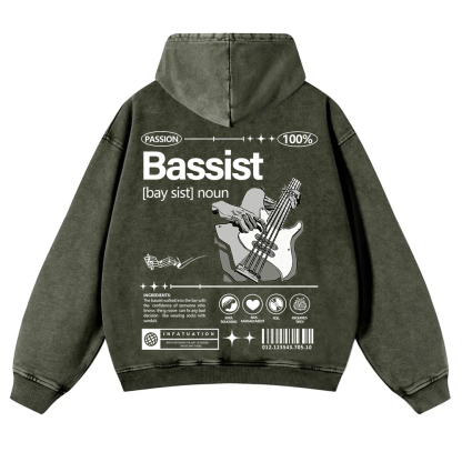 Bassist Washed Hoodie wearishow