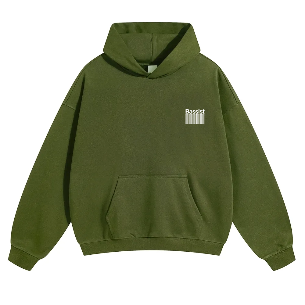 Bassist Unisex Solid Color Hoodie wearishow