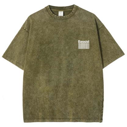 Bassist Unisex Fit Washed T-Shirt