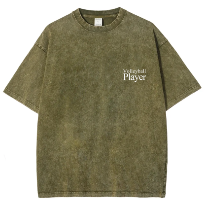 Volleyball Player Unisex Fit Washed T-Shirt