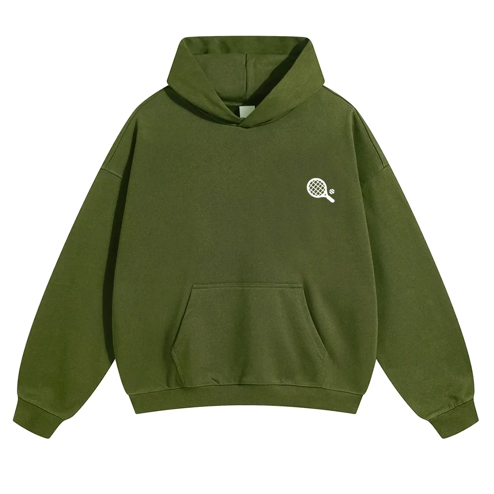 Padel Player Unisex Solid Color Hoodie wearishow