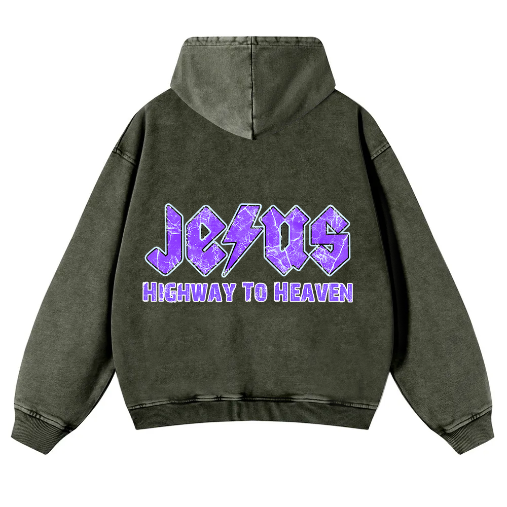 Christianity Washed Hoodie wearishow