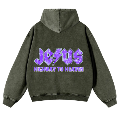 Christianity Washed Hoodie wearishow