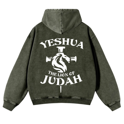 Yeshua Washed Hoodie wearishow