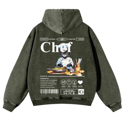 Chef Washed Hoodie wearishow