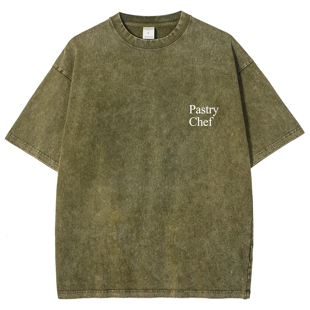 Pastry Chef Unisex Fit Washed T-Shirt