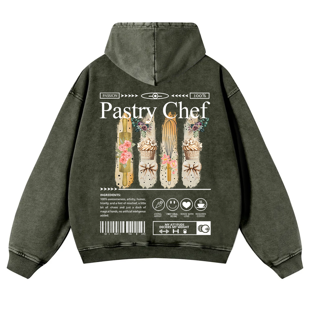 Pastry Chef Washed Hoodie wearishow
