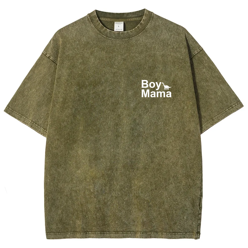 Boy Mama Unisex Fit Washed T-Shirt
