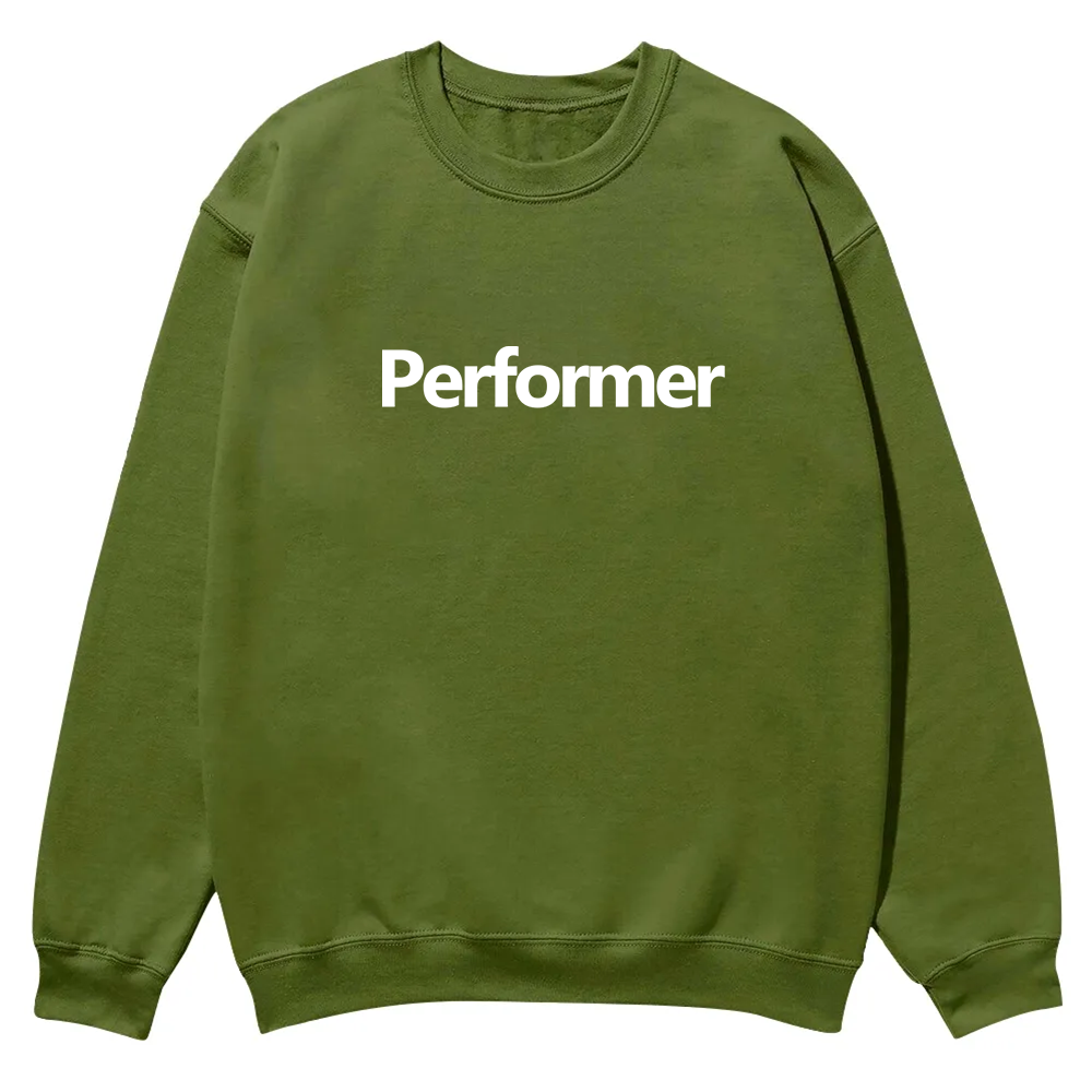 Performer Casual Crewneck Sweatshirt wearishow
