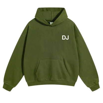 DJ Unisex Solid Color Hoodie wearishow