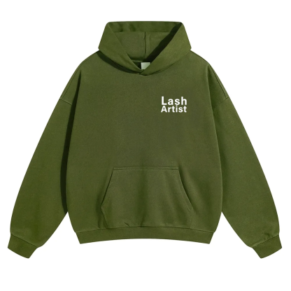 Lash Artist Unisex Solid Color Hoodie wearishow