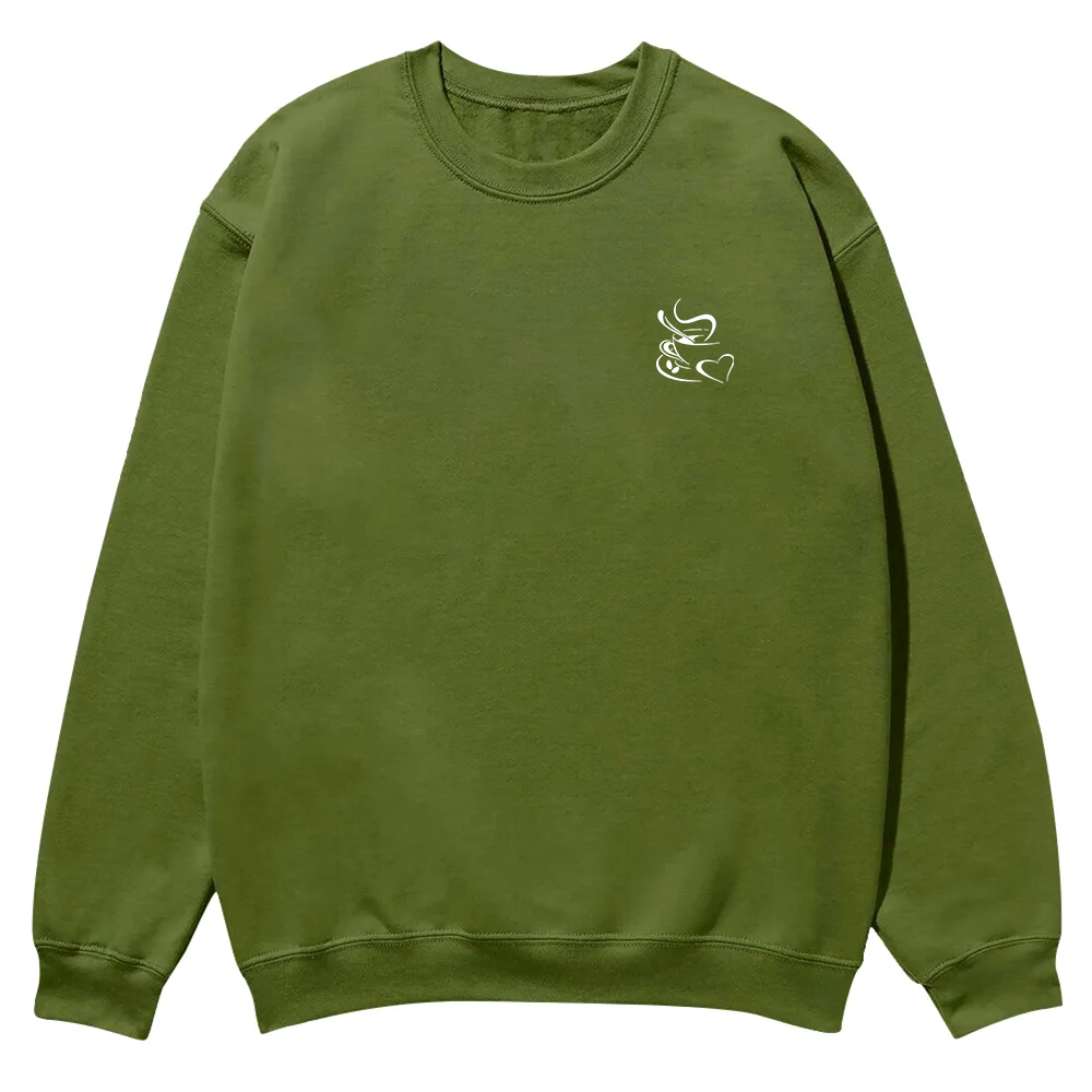 Barista Casual Crewneck Sweatshirt wearishow