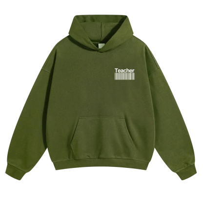 Teacher Unisex Solid Color Hoodie wearishow