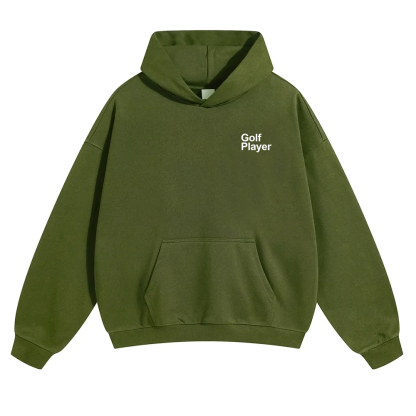 Golf Player Unisex Solid Color Hoodie wearishow