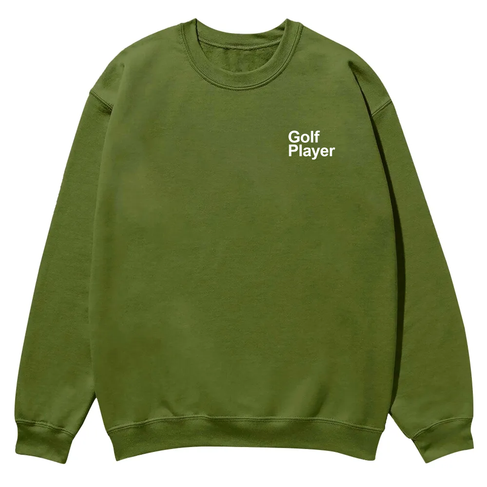 Golf Player Casual Crewneck Sweatshirt wearishow wearishow