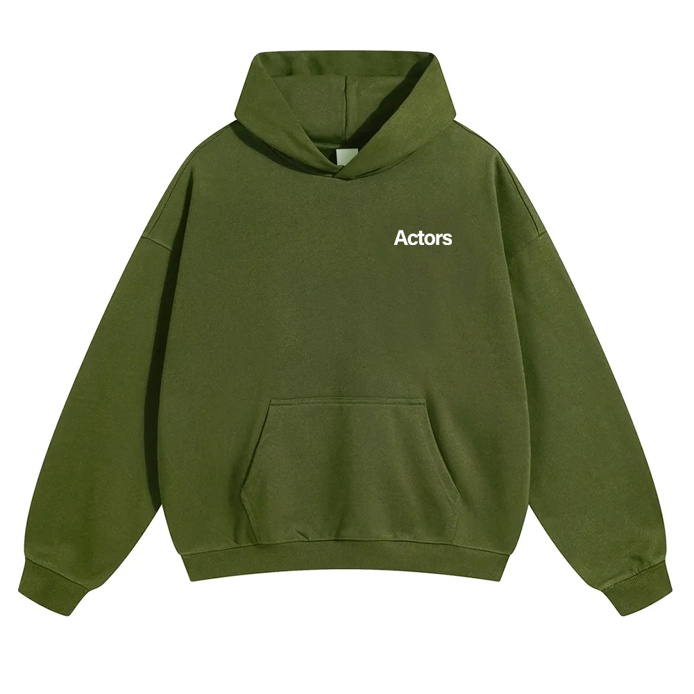 Actors Unisex Solid Color Hoodie wearishow