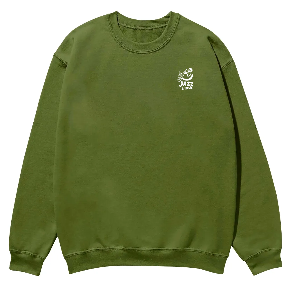 Saxophonist Unisex  Casual Crewneck Sweatshirt wearishow