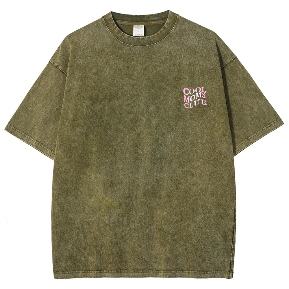 Cool Moms Club Snowflake Vintage Washed T-Shirt