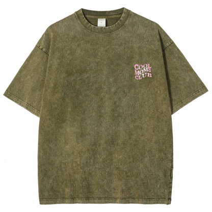 Cool Moms Club Snowflake Vintage Washed T-Shirt