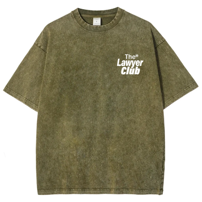 The Lawyer Club Unisex Fit Washed T-Shirt