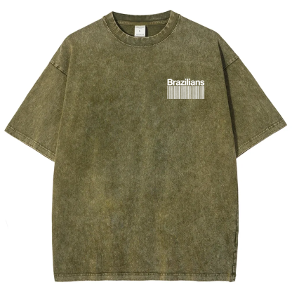 Brazilians Unisex Fit  Washed T-Shirt