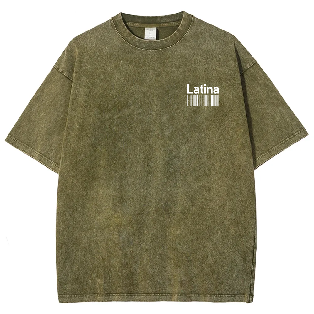 Latina Unisex Fit  Washed T-Shirt