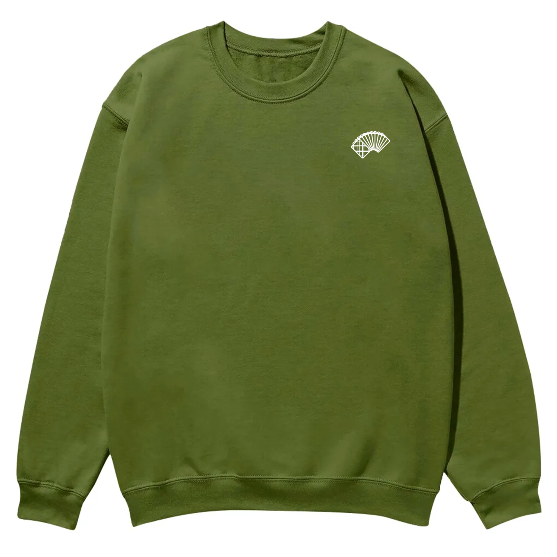 Poker Player Unisex Casual Crewneck Sweatshirt