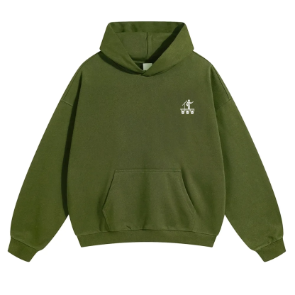 Festival Goer Solid Color Hoodie wearishow