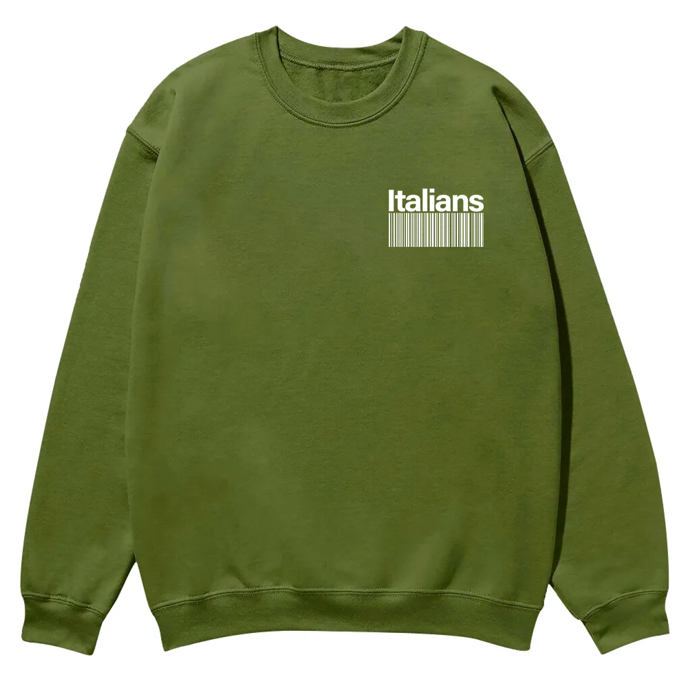 Italians Unisex Fit  Casual Crewneck Sweatshirt wearishow