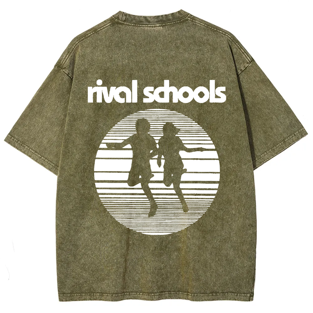 Unisex Vintage  Rival Schools Band t-Shirt