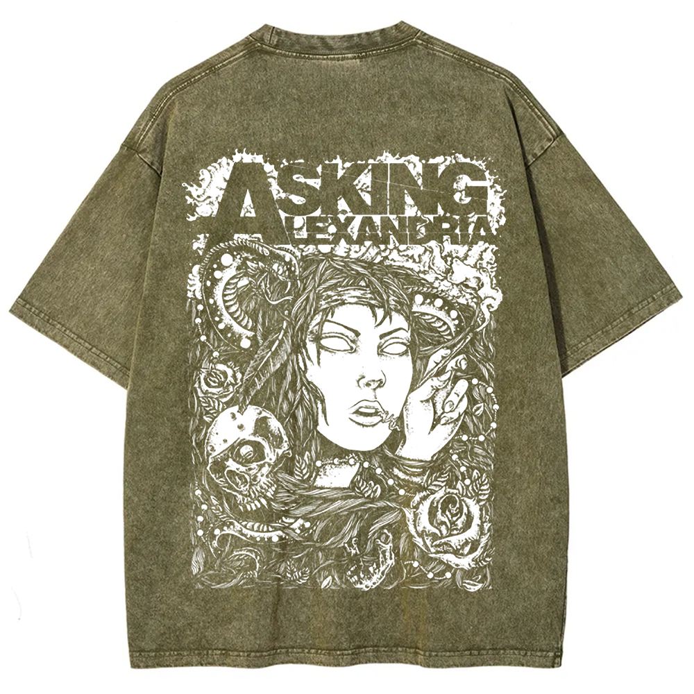 Unisex Vintage Asking Alexandria Band t-Shirt