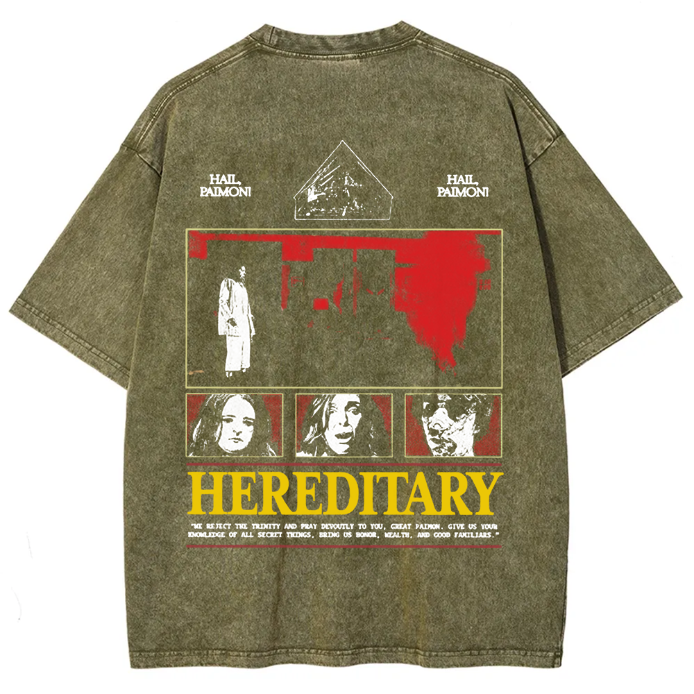 Unisex Vintage Hereditary Horror Movie  t-Shirt