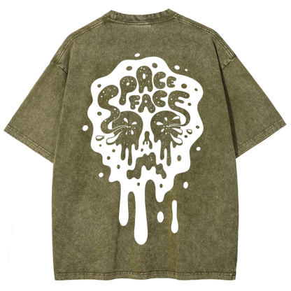 Unisex Vintage Spaceface Band  t-Shirt