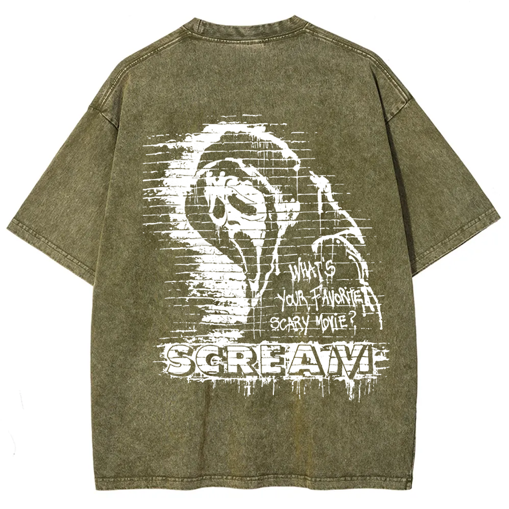 Unisex Vintage Scream horror movie t-Shirt