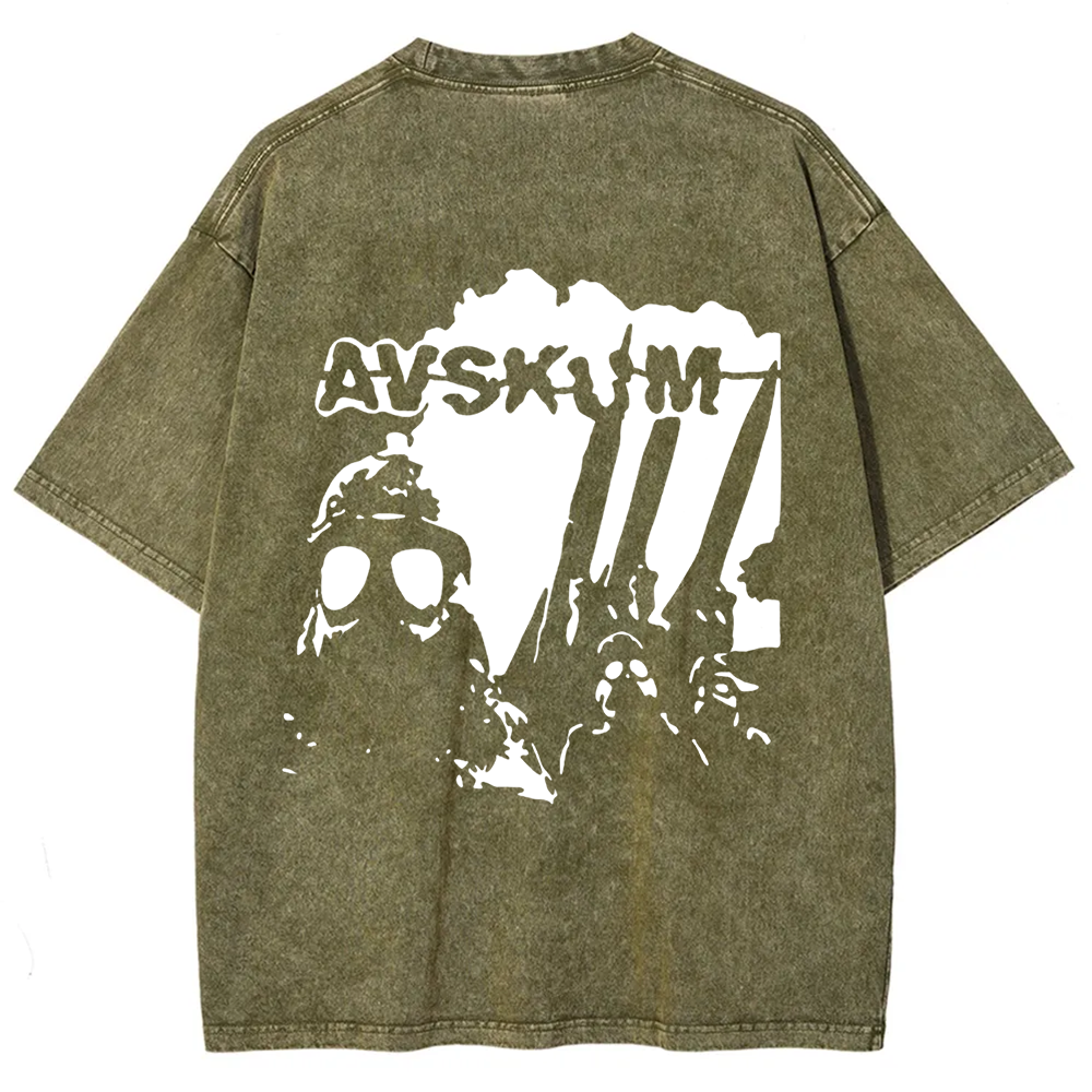 Unisex Vintage Avskum Punk Band  t-Shirt