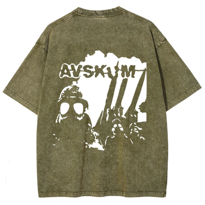 Unisex Vintage Avskum Punk Band  t-Shirt