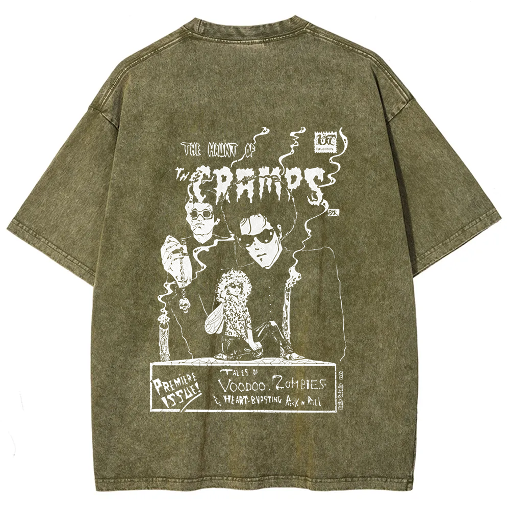 Unisex Vintage The Cramps Rock Band t-Shirt