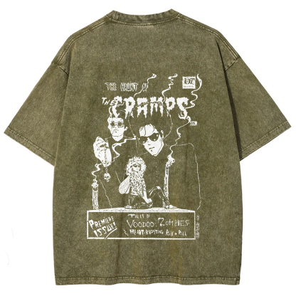 Unisex Vintage The Cramps Rock Band t-Shirt