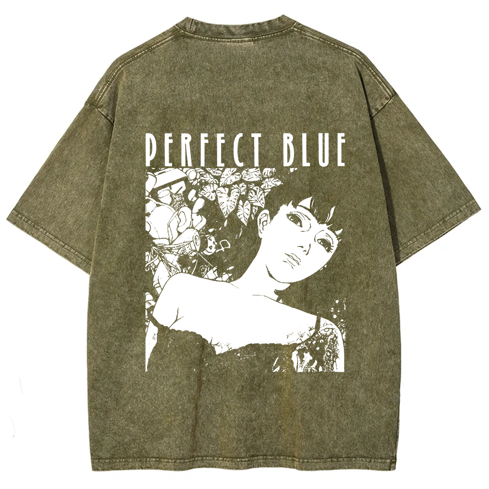 Unisex Vintage  Perfect Blue Horror Movie  t-Shirt
