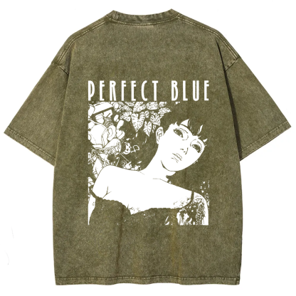 Unisex Vintage  Perfect Blue Horror Movie  t-Shirt