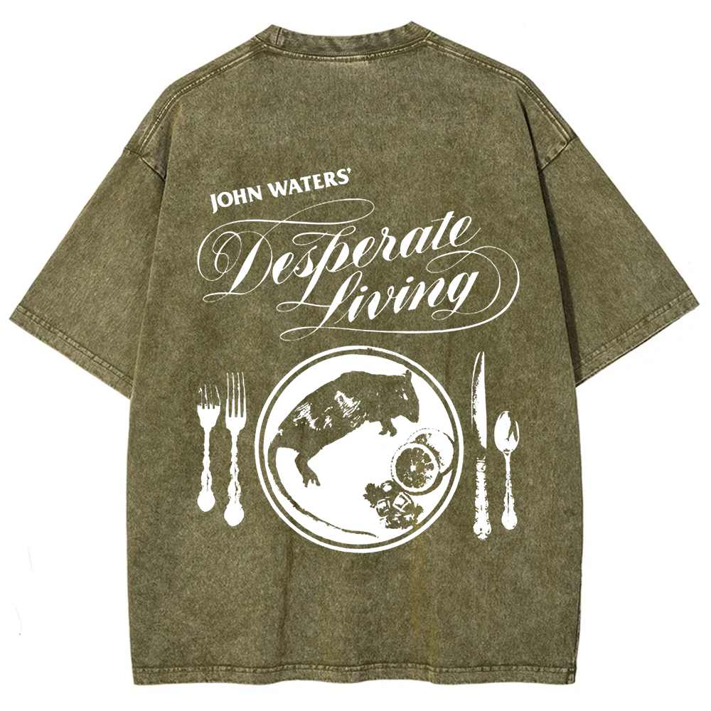 Unisex Vintage  Desperate Living Horror Movie t-Shirt
