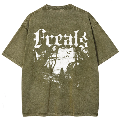 Unisex Vintage Freaks Horror Movie t-Shirt